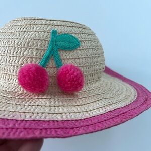 Cherry sun hat for girls